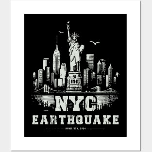 I Survived The NYC Earthquake // Vintage New York Design Posters and Art